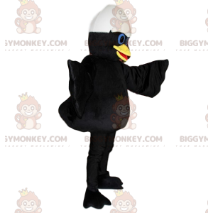 BIGGYMONKEY™ Maskottchenkostüm von Calimero, der schwarzen Ente