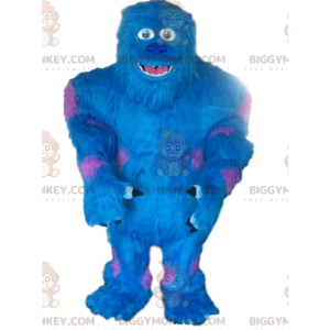BIGGYMONKEY™ maskotdräkt av Sulli, det blå monstret från