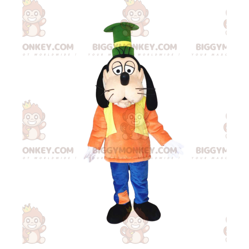 Fedtmule, Walt Disneys klodsede hund BIGGYMONKEY™ maskotkostume Fedtmule, Walt Disneys klodsede hund BIGGYMONKEY™ maskotkostume