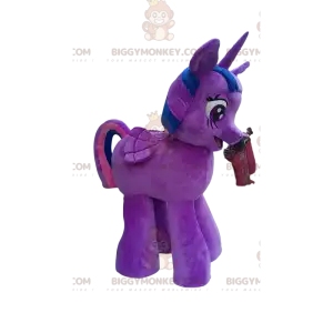 Στολή μασκότ BIGGYMONKEY Little Purple και Blue Unicorn -