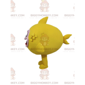 Zeer gekke gele vis BIGGYMONKEY™ mascottekostuum - Vis mascottes - BIGGYMONKEY_013519 - BiggyMonkey.com