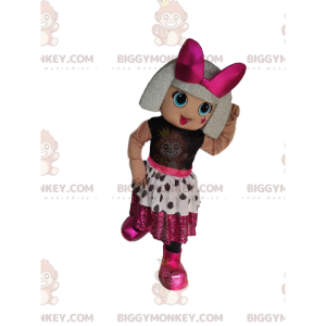Costume de mascotte BIGGYMONKEY™ de petite fille avec une