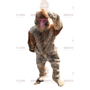 Traje de mascote Big Ape BIGGYMONKEY™ com pele bege –