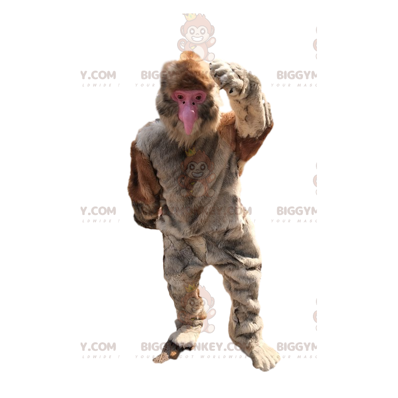 Kostým maskota Big Ape BIGGYMONKEY™ s béžovou kožešinou – Kostým maskota Big Ape BIGGYMONKEY™ s béžovou kožešinou –