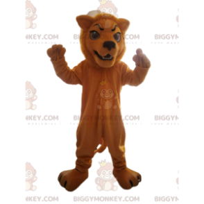 Brun løve BIGGYMONKEY™ maskotkostyme med heftig utseende - Løve maskoter - BIGGYMONKEY_013526 - BiggyMonkey.com