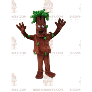 Costume da mascotte albero BIGGYMONKEY™ con fogliame verde