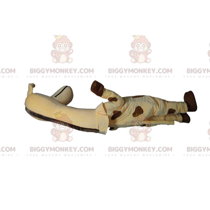Fantasia de mascote BIGGYMONKEY™ girafa muito fofa com olhos Fantasia de mascote BIGGYMONKEY™ girafa muito fofa com olhos