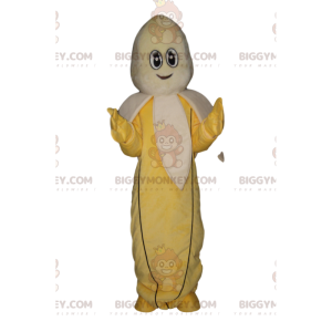 Costume de mascotte BIGGYMONKEY™ de banane avec un regard et un