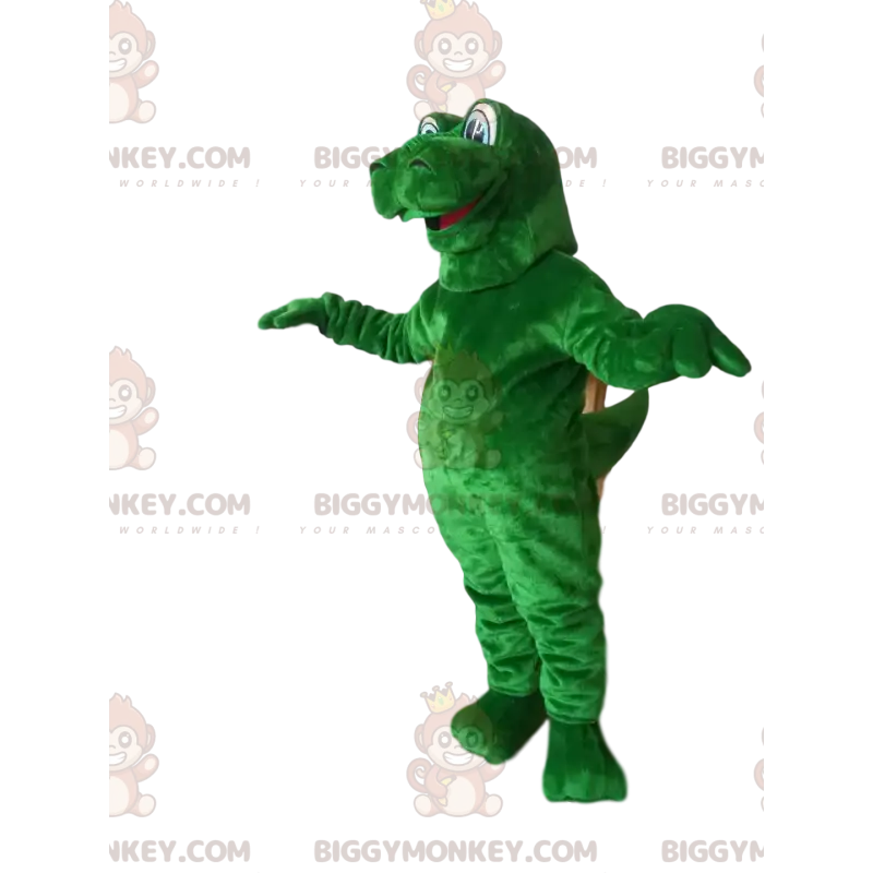 BIGGYMONKEY™ Mascot Costume Giant Green Dinosaur With Googly BIGGYMONKEY™ Mascot Costume Giant Green Dinosaur With Googly