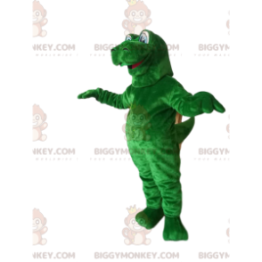 Kostým maskota BIGGYMONKEY™ Obří zelený dinosaurus s Googlema