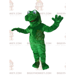 BIGGYMONKEY™ Costume da mascotte Dinosauro verde gigante con