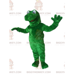 BIGGYMONKEY™ Mascot Costume Giant Green Dinosaur With Googly