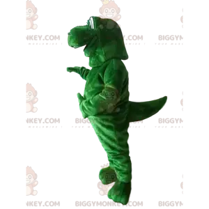 BIGGYMONKEY™ Mascot Costume Giant Green Dinosaur With Googly