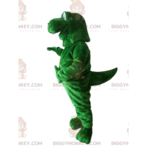 BIGGYMONKEY™ maskotkostume Kæmpegrøn dinosaur med sarte øjne - Dinosaurmasker - BIGGYMONKEY_013539 - BiggyMonkey.com