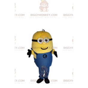  Traje de mascote BIGGYMONKEY™ de Bob, um dos Minions com um sorriso fofo - Mascotes pessoas famosas - BiggyMonkey.com