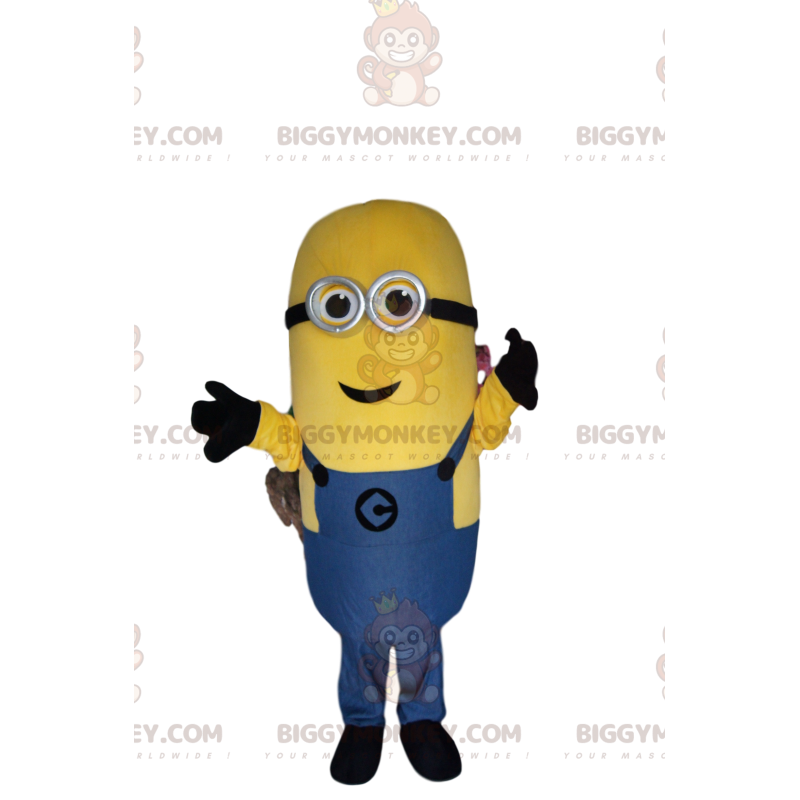 BIGGYMONKEY™-mascottekostuum van Kevin, de grootste minion - BIGGYMONKEY™-mascottekostuum van Kevin, de grootste minion -