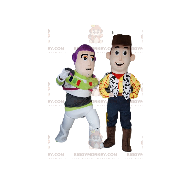 BIGGYMONKEY™s mascot of Woody and Buzz Lightyear, from Toy