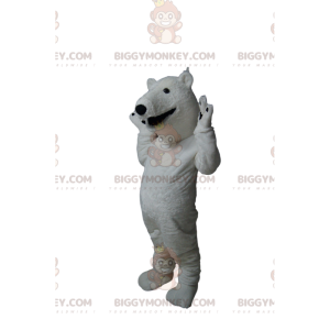 Disfraz de mascota de oso polar BIGGYMONKEY™ con una gran