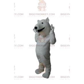 Disfraz de mascota de oso polar BIGGYMONKEY™ con una gran