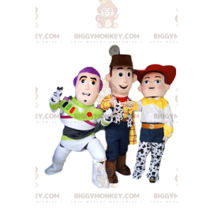 BIGGYMONKEY™ Mascot Costume Trio af Jessie, Buzz Lightyear og