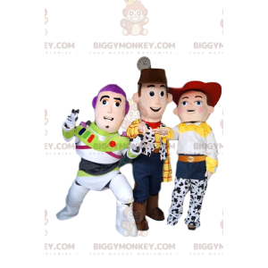 Kostýmní trio BIGGYMONKEY™ maskota Jessie, Buzz Lightyear a