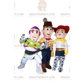 Trio de Costume de mascotte BIGGYMONKEY™ de Jessie, Buzz