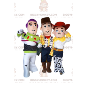 Trio de Costume de mascotte BIGGYMONKEY™ de Jessie, Buzz