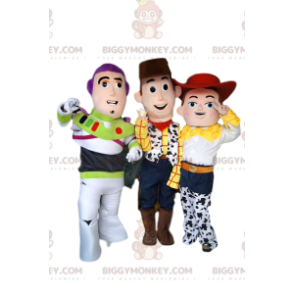 Trio kostiumów maskotek BIGGYMONKEY™: Jessie, Buzz Astral i