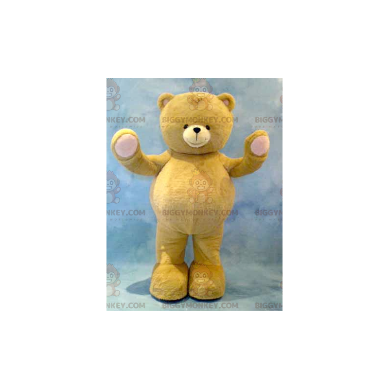 BIGGYMONKEY™ Big Yellow and Pink Teddy Bear Mascot Costume – BIGGYMONKEY™ Big Yellow and Pink Teddy Bear Mascot Costume –
