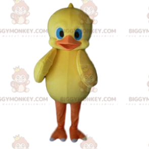 BIGGYMONKEY™ Mascot Costume Yellow Chick With Pretty Blue Eyes
