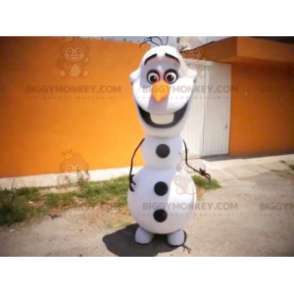 Traje de mascote de boneco de neve branco e preto BIGGYMONKEY™