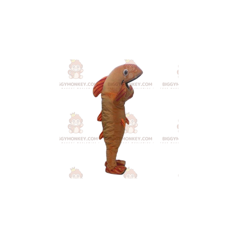 Costume da mascotte BIGGYMONKEY™ pesce arancione e marrone - Costume da mascotte BIGGYMONKEY™ pesce arancione e marrone -