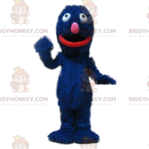 Κοστούμι μασκότ BIGGYMONKEY Little Furry Furry Blue Monster - Μασκότ τέρατα - BIGGYMONKEY_013565 - BiggyMonkey.com