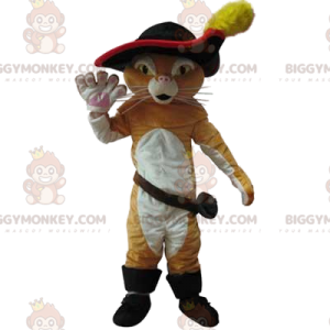 Puss in Boots BIGGYMONKEY™ mascot costume, with a beautiful