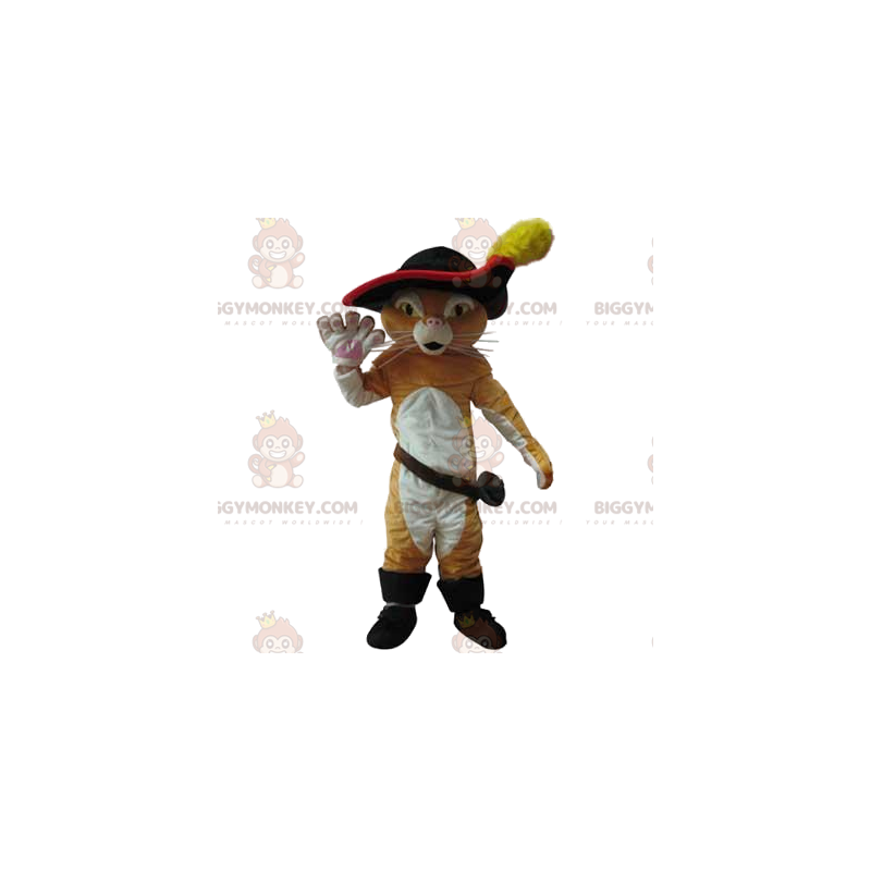 Disfraz de mascota Gato con Botas BIGGYMONKEY™, con un hermoso Disfraz de mascota Gato con Botas BIGGYMONKEY™, con un hermoso