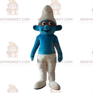 BIGGYMONKEY™ Costume da mascotte da puffo con gli occhiali -