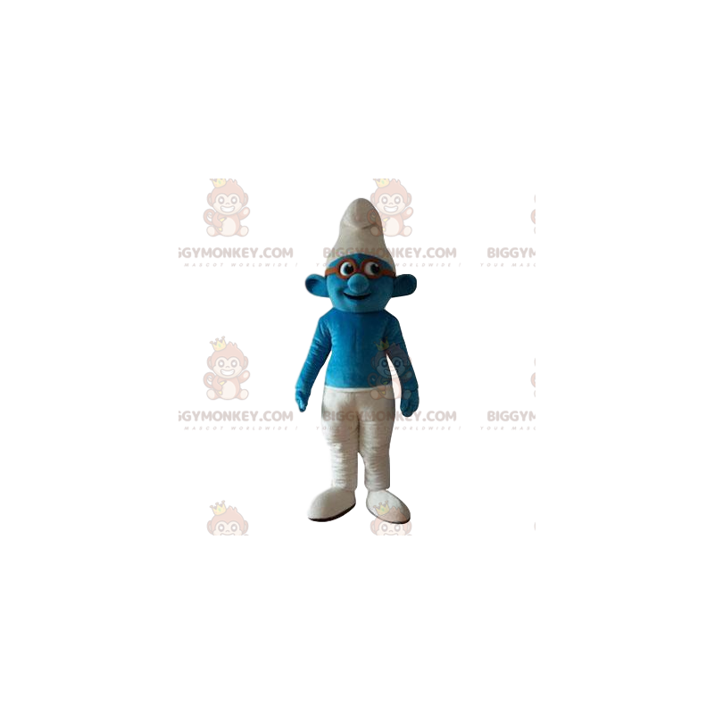 BIGGYMONKEY™ Costume da mascotte da puffo con gli occhiali - BIGGYMONKEY™ Costume da mascotte da puffo con gli occhiali -