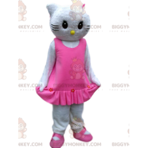 Hello Kitty BIGGYMONKEY™ mascot costume with elegant pink