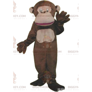 Zeer leuk bruin aap BIGGYMONKEY™ mascottekostuum -