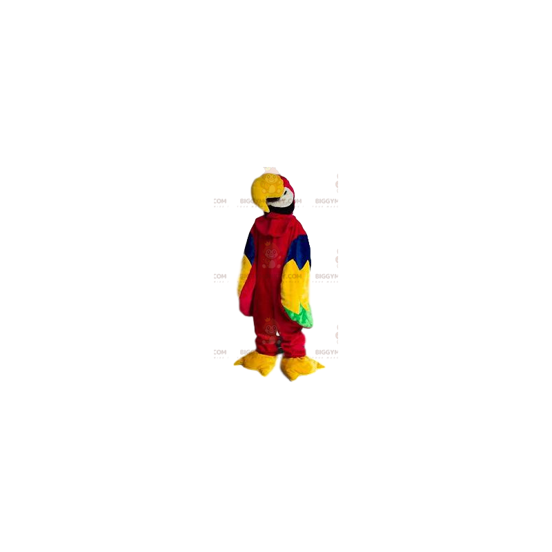 Costume de mascotte BIGGYMONKEY™ de perroquet multicolore très Costume de mascotte BIGGYMONKEY™ de perroquet multicolore très