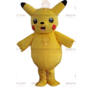 Pikachun, kuuluisan pokemonhahmon, BIGGYMONKEY™ maskottiasu -