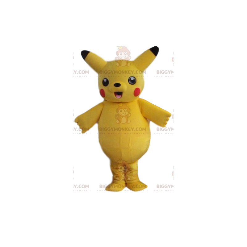 BIGGYMONKEY™ mascot costume of Pikachu, the famous pokemon