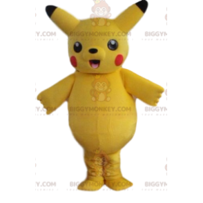 Traje de mascote BIGGYMONKEY™ de Pikachu, o famoso personagem