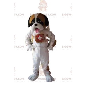 BIGGYMONKEY™ Maskottchenkostüm Bernhardiner mit zartem Look -