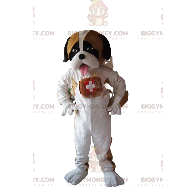 BIGGYMONKEY™ Maskottchenkostüm Bernhardiner mit zartem Look - BIGGYMONKEY™ Maskottchenkostüm Bernhardiner mit zartem Look -
