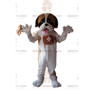 Costume de mascotte BIGGYMONKEY™ de Saint Bernard avec un