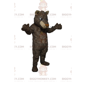 Traje de mascote Leopard BIGGYMONKEY™ com um visual maravilhoso