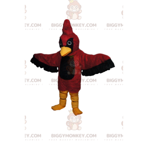 BIGGYMONKEY™ Mascot Costume Red and Black Eagle with Awesome