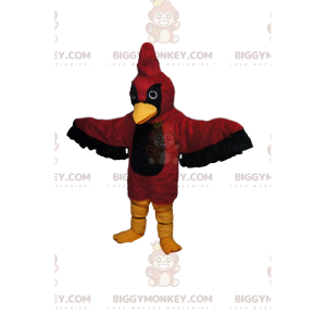 BIGGYMONKEY™ Μασκότ Κοστούμι Κόκκινο και Μαύρο Αετό με Φοβερή