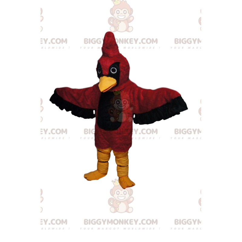 Black and red bird mascot, eagle costume, red Sizes L (175-180CM)